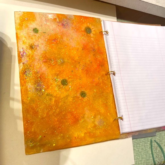 Handmade, by Pippy! Full Size 3 Ring Notebook / Journal REFILLABLE!A4, regular❤️ - Picture 11 of 13